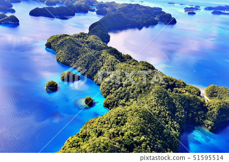 Aerial view of Seventy Island and Rock Island (Republic of Palau) Aerial view of Seventy Island and Rock Island (Republic of Palau) 51595514