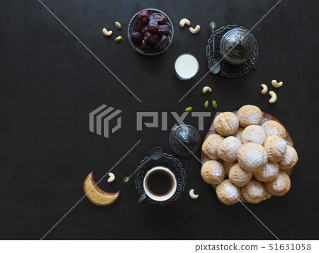 Ramadan Dates Sweets - Arabian cuisine background Ramadan Dates Sweets - Arabian cuisine background 51631058