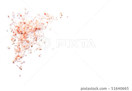 Bolivian Pink salt isolated on white background 51640665