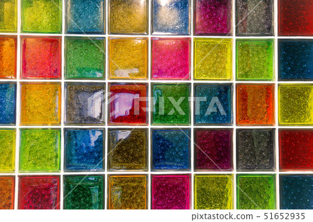 Bright glass blocks wall 51652935