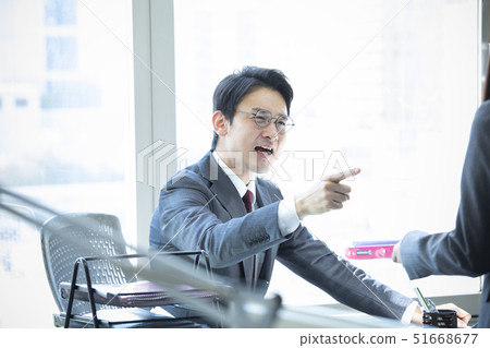 Angry businessman 51668677