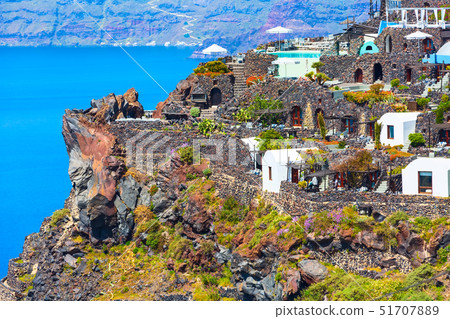 Houses of Santorini Island in Greece 51707889