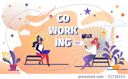 Coworking Space with Creative People Remote Worker 51716314