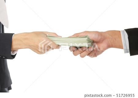 Businessmen with money in hands. Businessmen with money in hands. 51726955