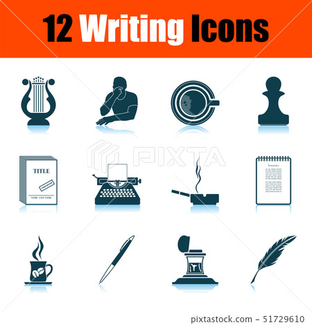 Writing Icon Set-插圖素材 [51729610] - PIXTA圖庫