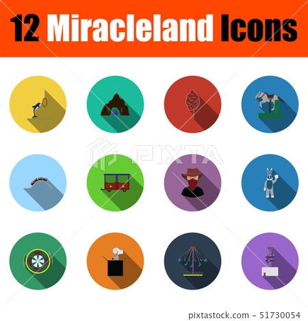 Set Of Miracleland Icons Set Of Miracleland Icons 51730054