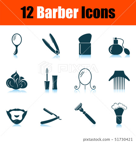 Barber Icon Set - Stock Illustration [51730421] - PIXTA