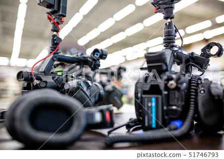 Behind the scenes of video production or video shooting. The concept of production of video content 51746793
