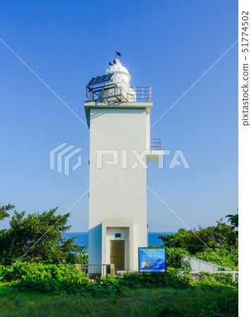 Kasagi Lighthouse Echizen Kaga Quasi-National Park, which is built at the foot of Asa sticking out of the Sea of Japan 51774502