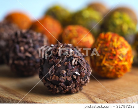Healthy organic energy bites with nut and dates. Healthy organic energy bites with nut and dates. 51797252