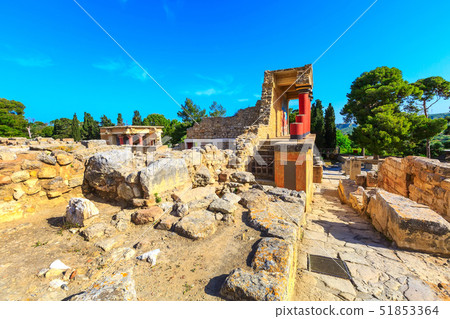 Knossos, Crete ruins of the Minoan Palace, Greece 51853364