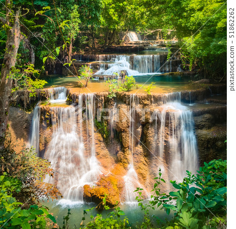 Beautiful waterfall Huai Mae Khamin, Thailand Beautiful waterfall Huai Mae Khamin, Thailand 51862262
