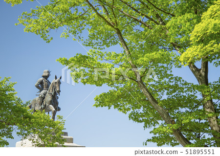 日期Masamune騎馬雕像青葉城堡仙台市 51895551