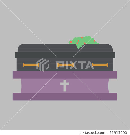 Funeral Casket Illustration 51915900