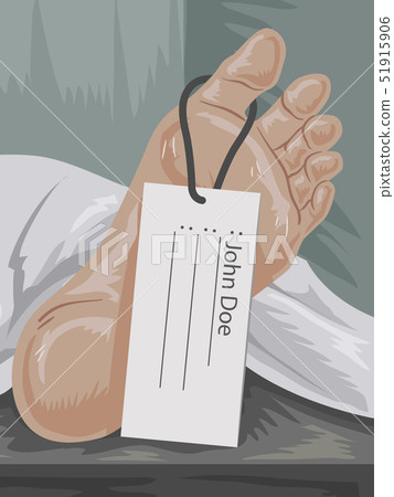 Dead Body John Doe Illustration 51915906