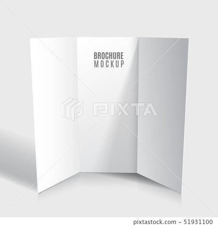 Blank tri-fold brochure design isolated. Blank tri-fold brochure design isolated. 51931100