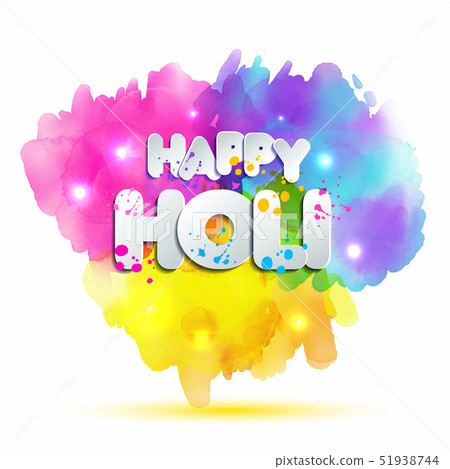 Holi spring festival of colors vector design element and sign Holi spring festival of colors vector design element and sign 51938744