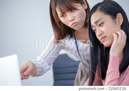 Business woman power harassment tech harassment Business woman power harassment tech harassment 52005216