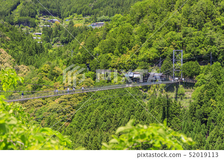 Suspension bridge of Totsukawa village Tanze Suspension bridge of Totsukawa village Tanze 52019113