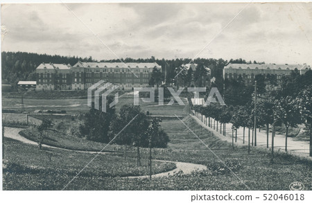 Postcard printed in Sweden shows view of the city 52046018