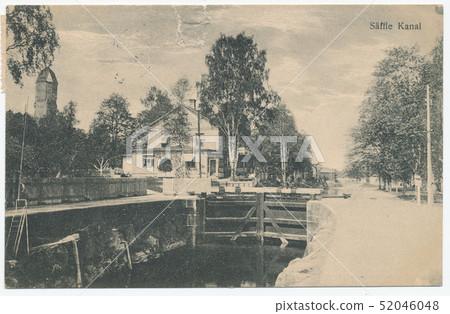 Postcard printed in Sweden shows view of the 52046048