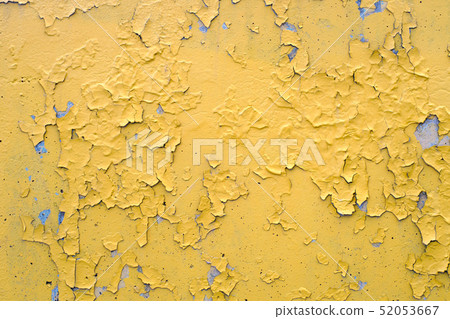 yellow cracked paint damaged concrete rough yellow cracked paint damaged concrete rough 52053667