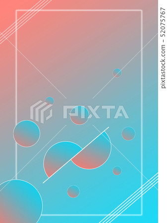 Gradient shapes composition. 52075767