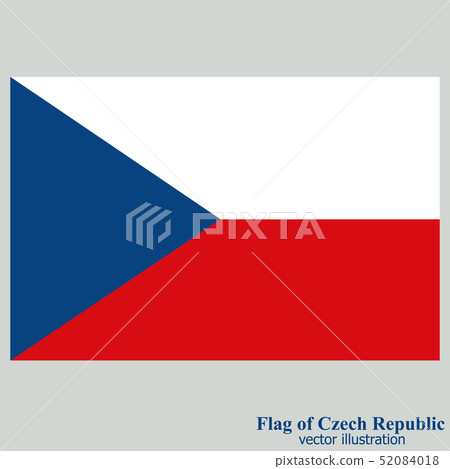 Flag of Czech Republic. Vector illustration Flag of Czech Republic. Vector illustration 52084018