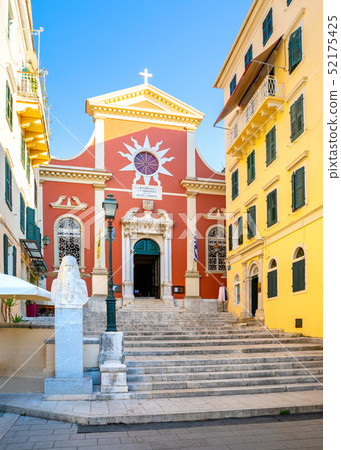 Agios Spyridonas Church Bell Tower, Corfu Old Town, Kerkyra, Corfu, Greece Agios Spyridonas Church Bell Tower, Corfu Old Town, Kerkyra, Corfu, Greece 52175425