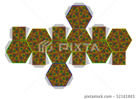 Development of truncated octahedron 52181883