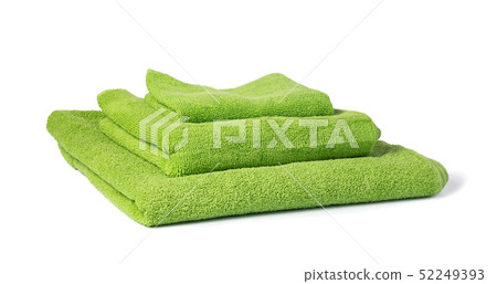 Bath towel isolated on white Bath towel isolated on white 52249393