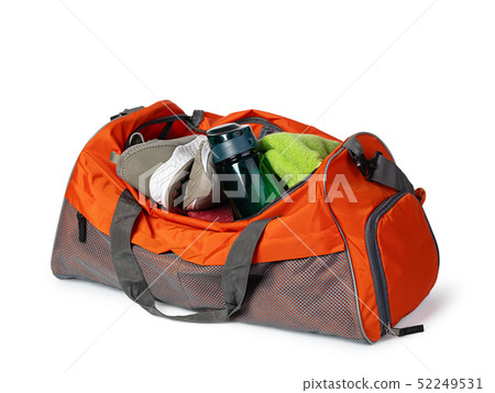 Sports bag with sports equipment 52249531