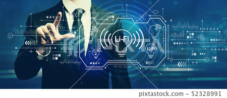 LiFi theme with businessman 52328991