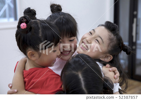 Kids dance classroom image Hug and happy children Kids dance classroom image Hug and happy children 52387857