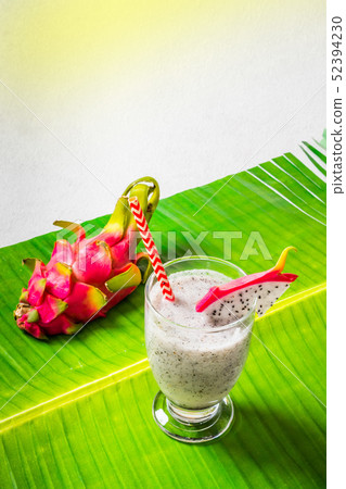 Delicious tropical fruit smoothie drink Delicious tropical fruit smoothie drink 52394230