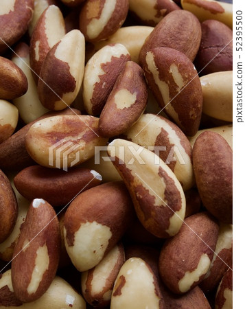 Brazil nuts pile, nuts 52395500