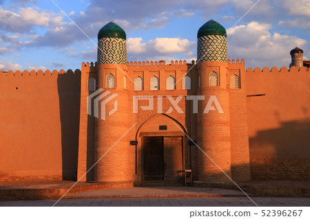 Journey on the Silk Road Uzbekistan Khiva Khuna Alk in the morning sun Journey on the Silk Road Uzbekistan Khiva Khuna Alk in the morning sun 52396267