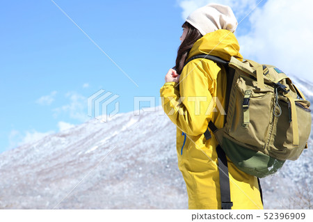 Woman enjoying winter leisure 52396909