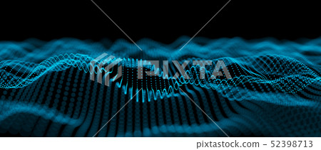 Abstract big data futuristic light wallpaper background design. Science dark pattern with structure 52398713
