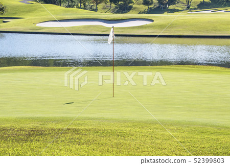 高爾夫球場綠色圖像素材 52399803