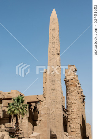 Obelisk of Thutmose At The Temple Of Amon-Ra, Karnak, Luxor Egypt Obelisk of Thutmose At The Temple Of Amon-Ra, Karnak, Luxor Egypt 52401602