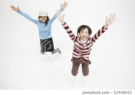 Two young women to jump 52448033
