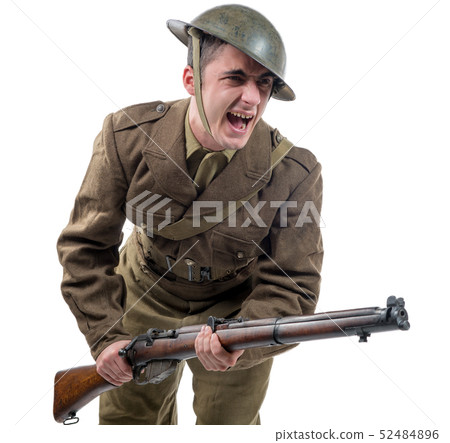 WW1 British Army Soldier from France 1918, on 52484896
