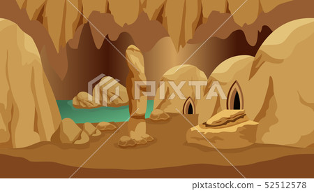 Underground cave landscape, background for game 52512578