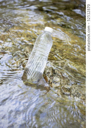Plastic bottle and river mineral water Plastic bottle and river mineral water 52512870