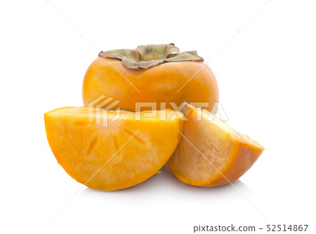 Persimmon fruit isolated on white background 52514867