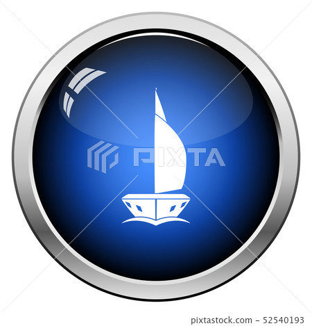 Sail yacht icon front view - Stock Illustration [52540193] - PIXTA
