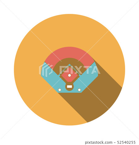 Baseball Field Aerial View Icon 52540255