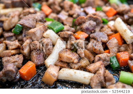 Black pork steet food black pork steet food black pork steet food 52544219