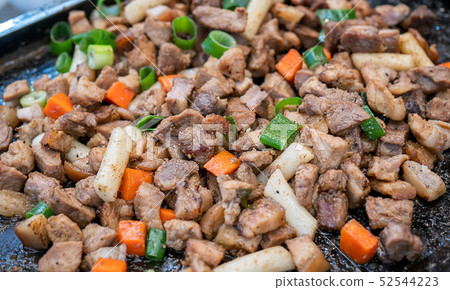 Black pork steet food black pork steet food black pork steet food 52544223